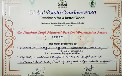 VIGIMAP récompensé lors du Global Potato Conclave en Inde
